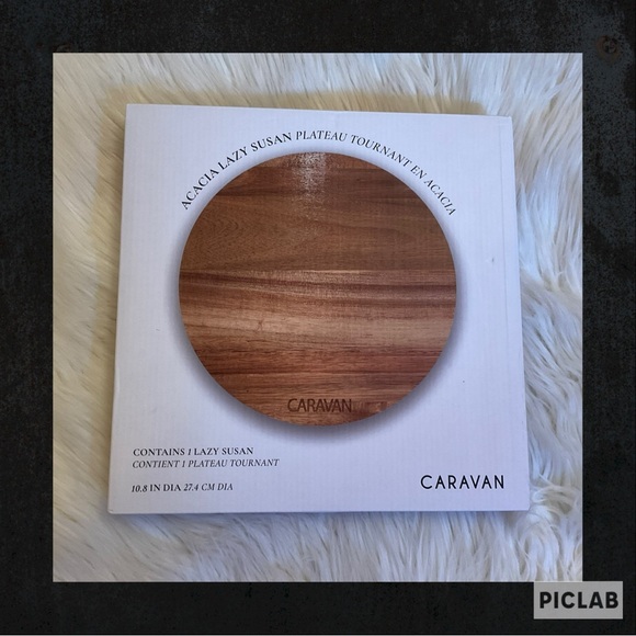 Caravan Other - Caravan Acacia Lazy Susan - New in Box
